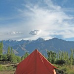 Red Tent with Scenery