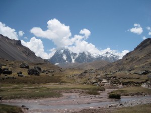 Camp at Peru's Big Red Lake on the Ausangate Circuit